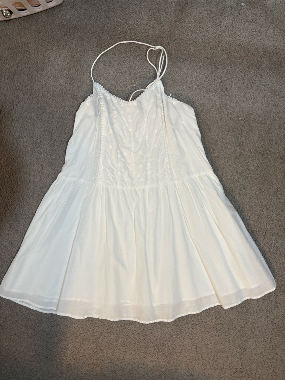 GAP White Lightweight Cotton Top with Scoop Neck